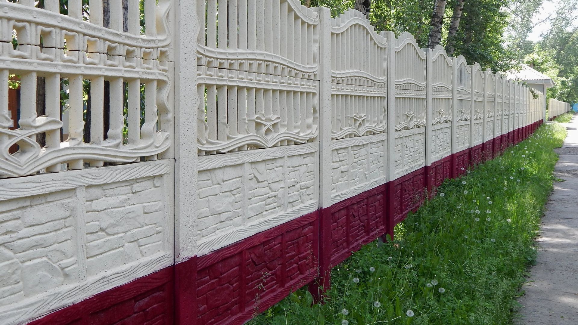 painted concrete fence nz