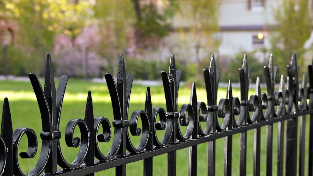 are black metal fences expensive